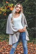 Shawl Vest in Grey