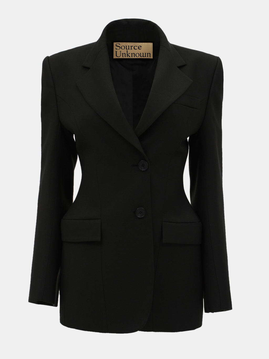 Hourglass Blazer, Black