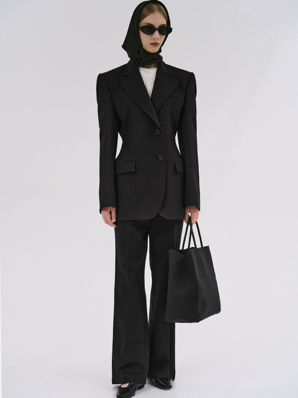 Hourglass Blazer, Black