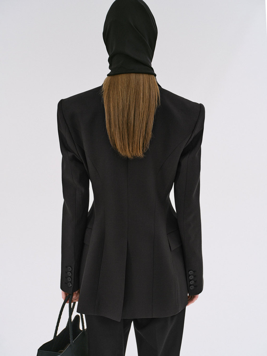 Hourglass Blazer, Black