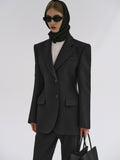 Hourglass Blazer, Black