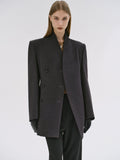 Wrap Blazer, Charcoal