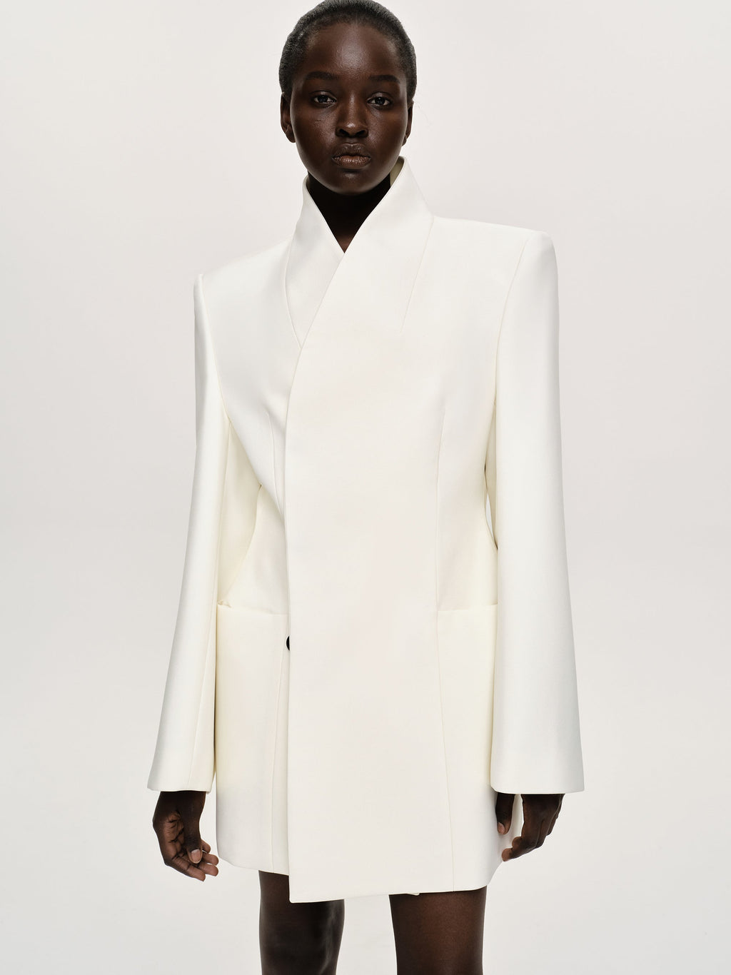 Wrap Blazer, Cream