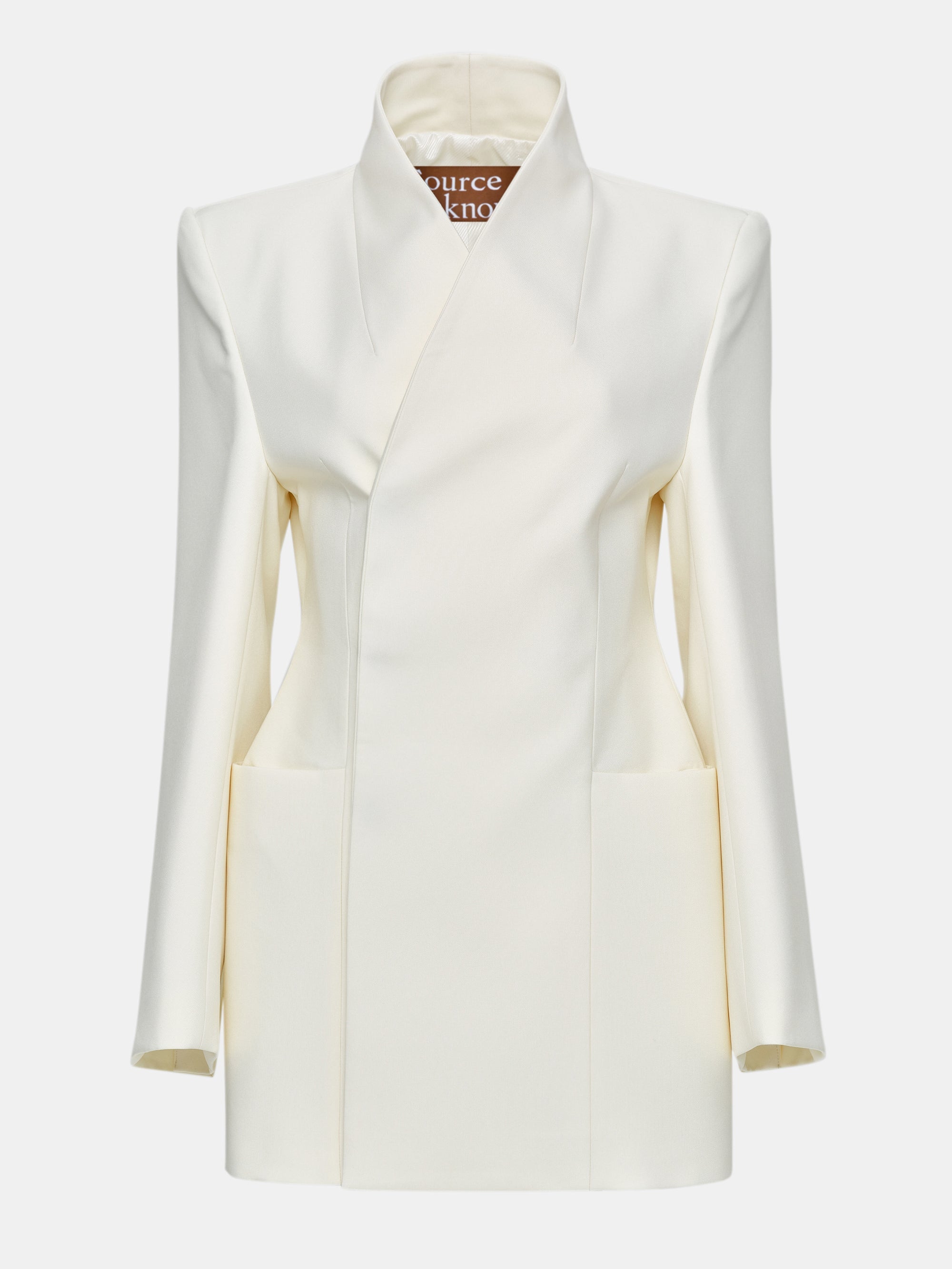Wrap Blazer, Cream