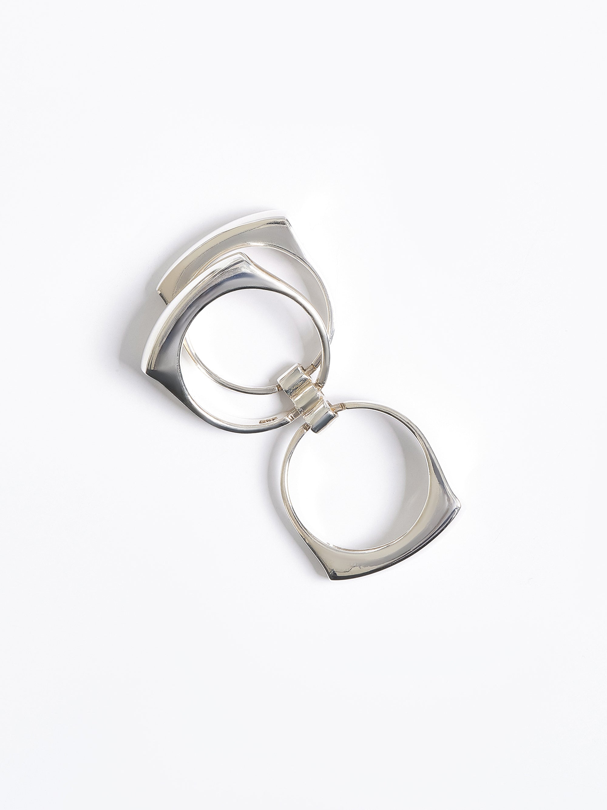 Tiered Bang Ring, Silver