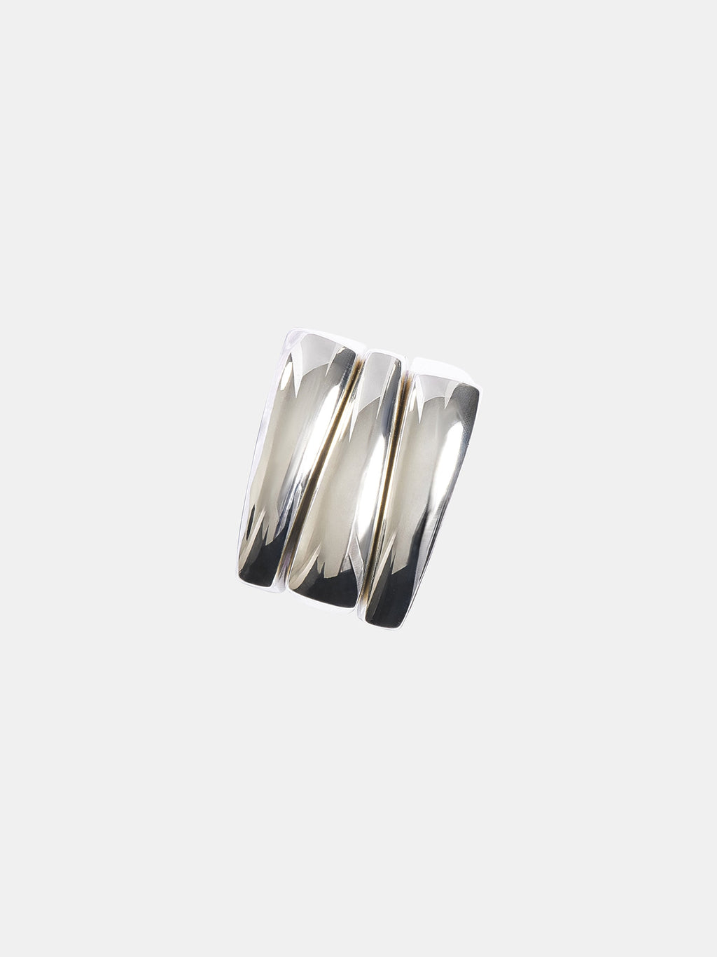 Tiered Bang Ring, Silver