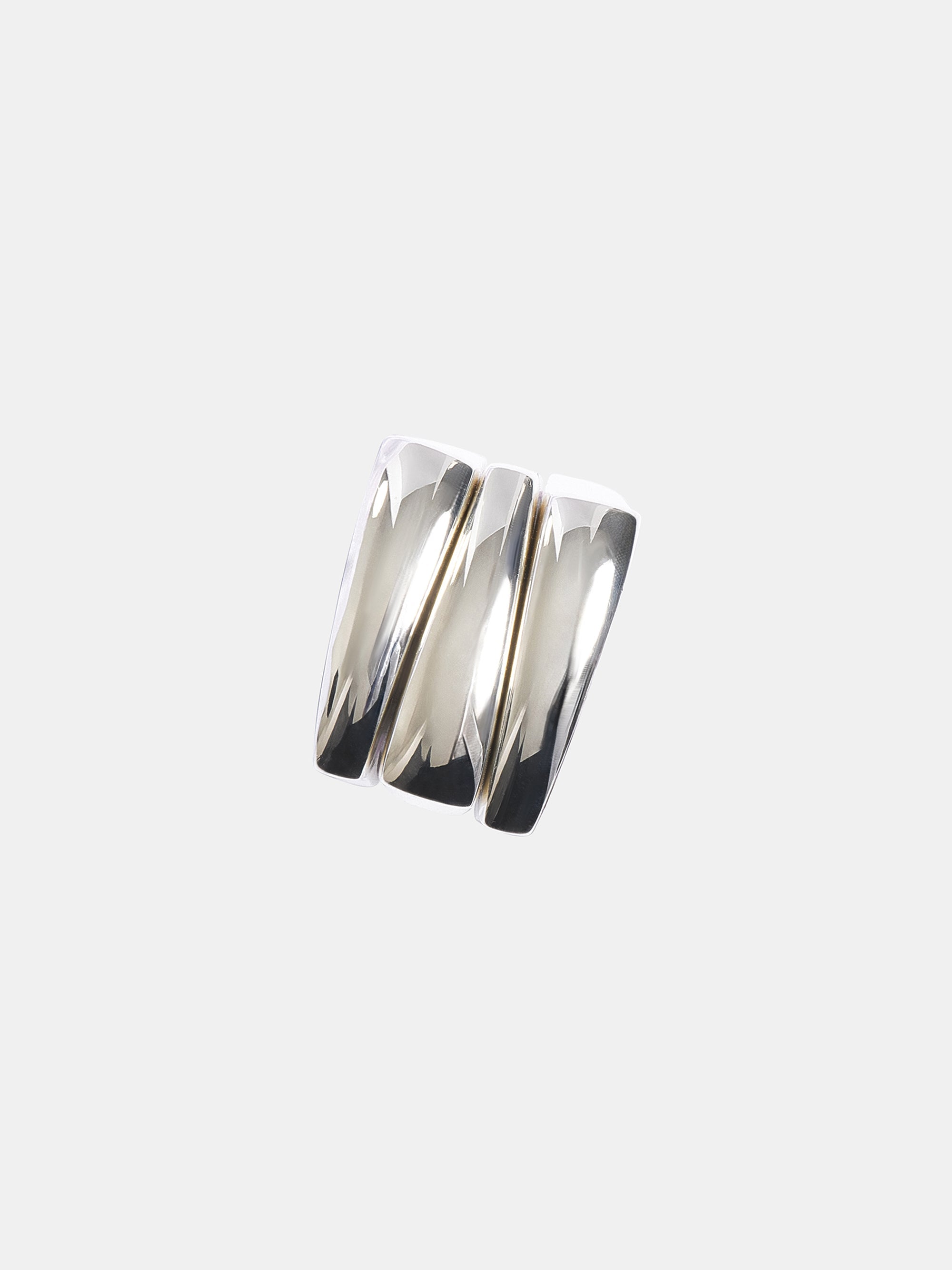 Tiered Bang Ring, Silver