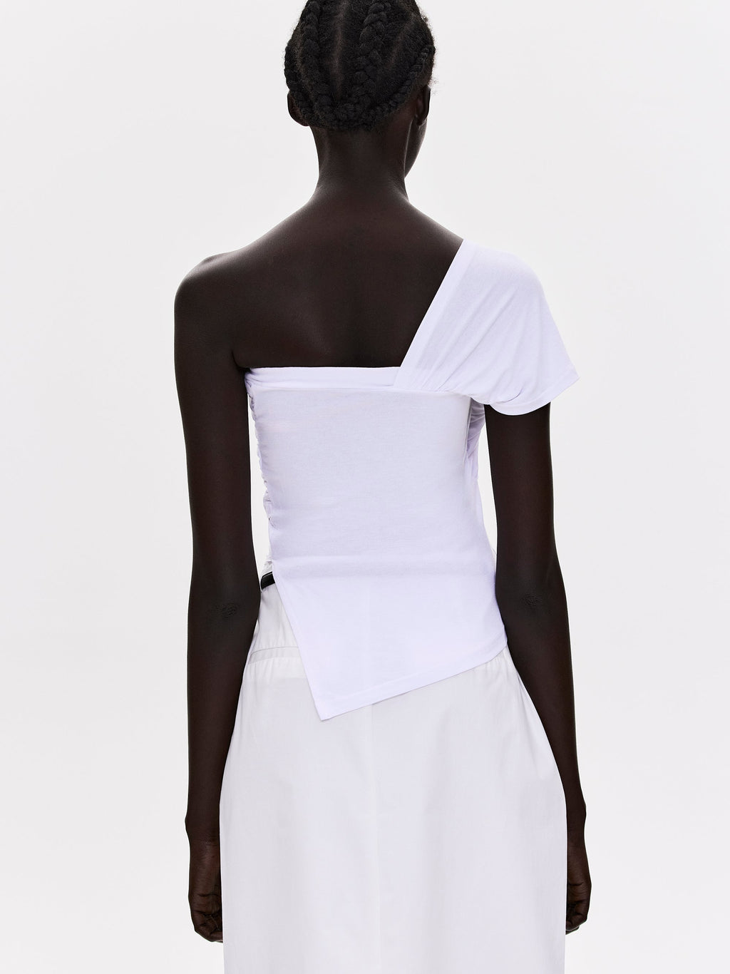 Knotted Jersey T-Shirt, White