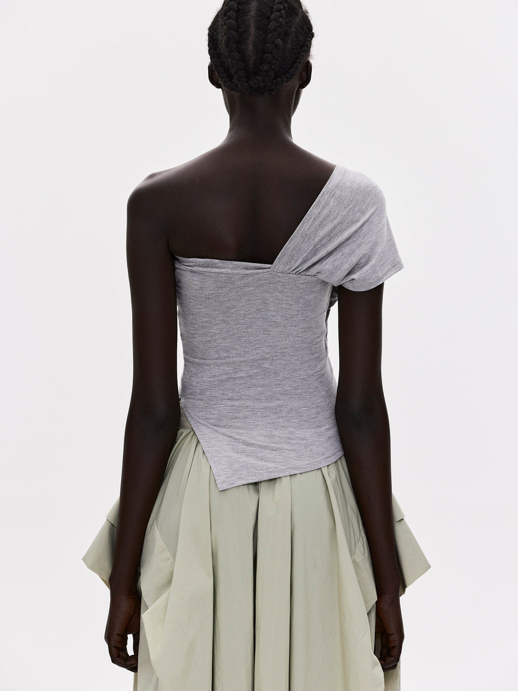 Knotted Jersey T-Shirt, Grey