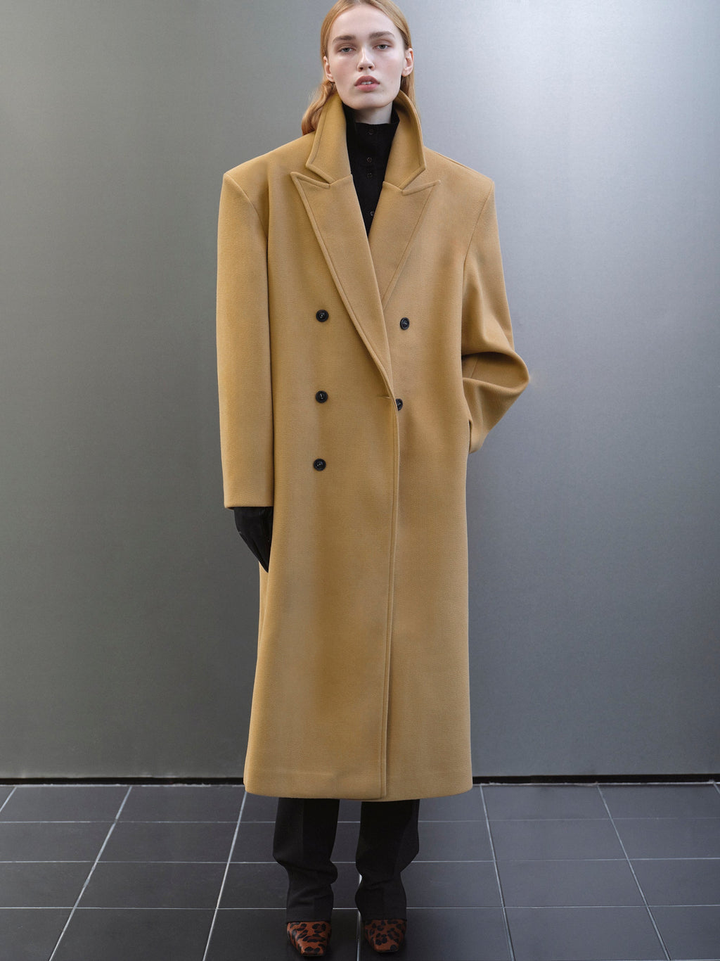 Structured Bonded Wool Overcoat