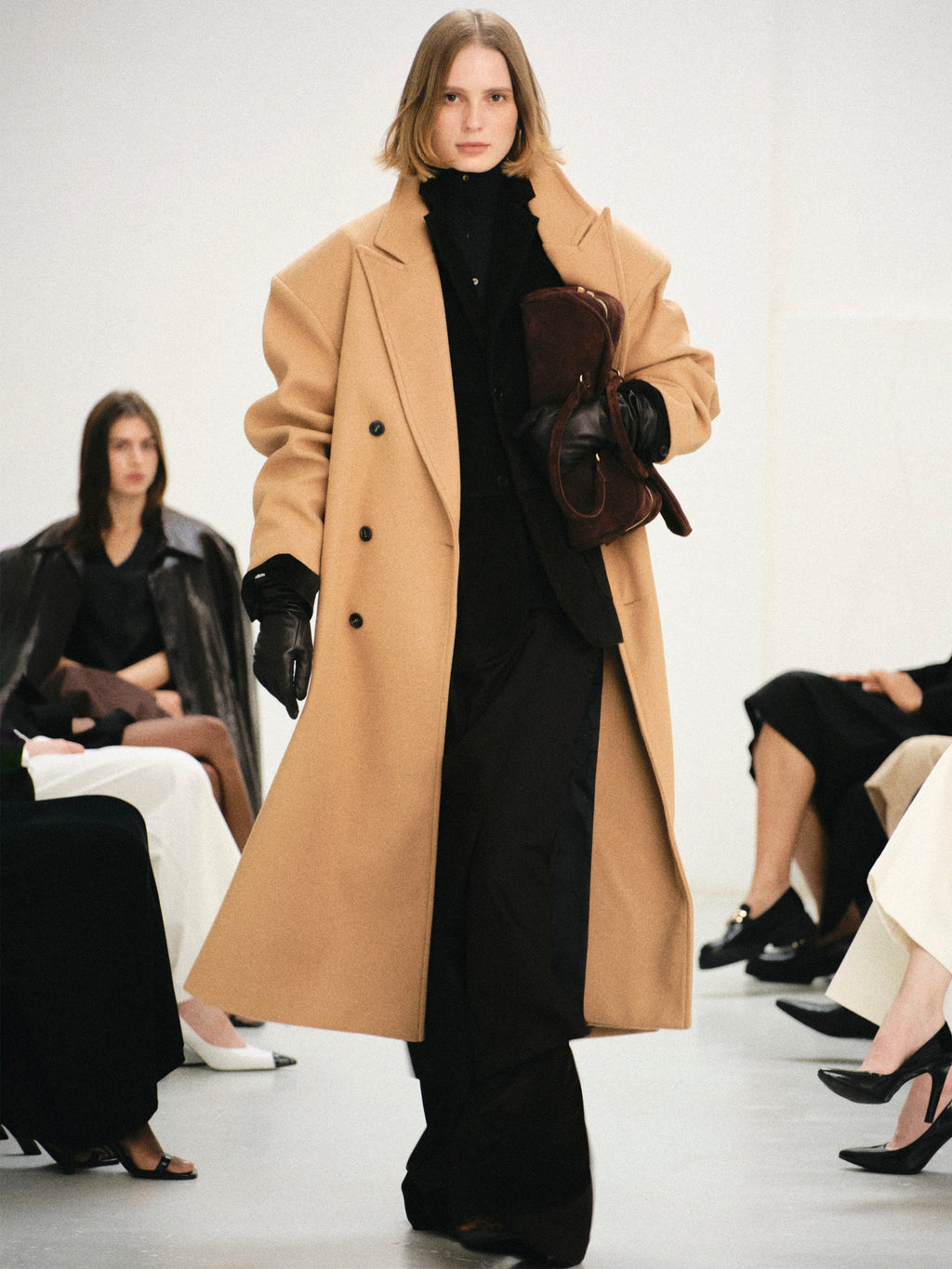 Structured Bonded Wool Overcoat
