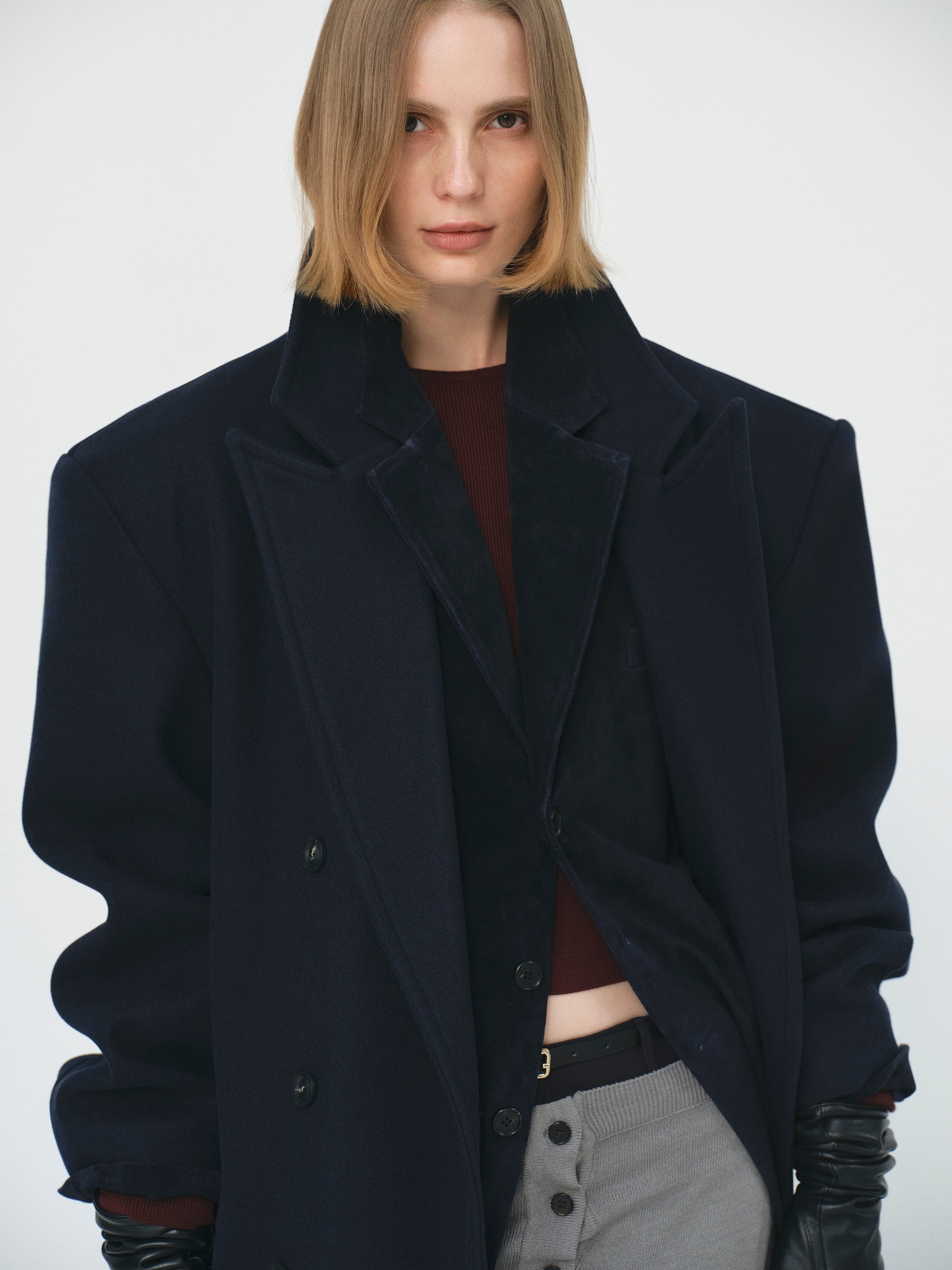 Architectural Bonded Wool Overcoat
