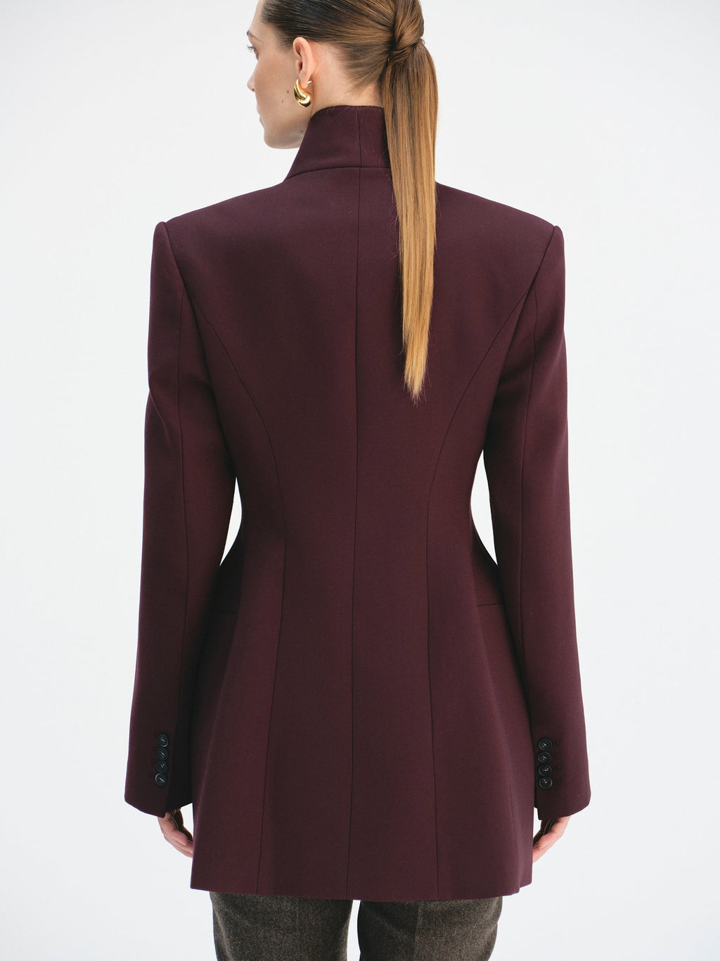 Wrap Blazer, Merlot