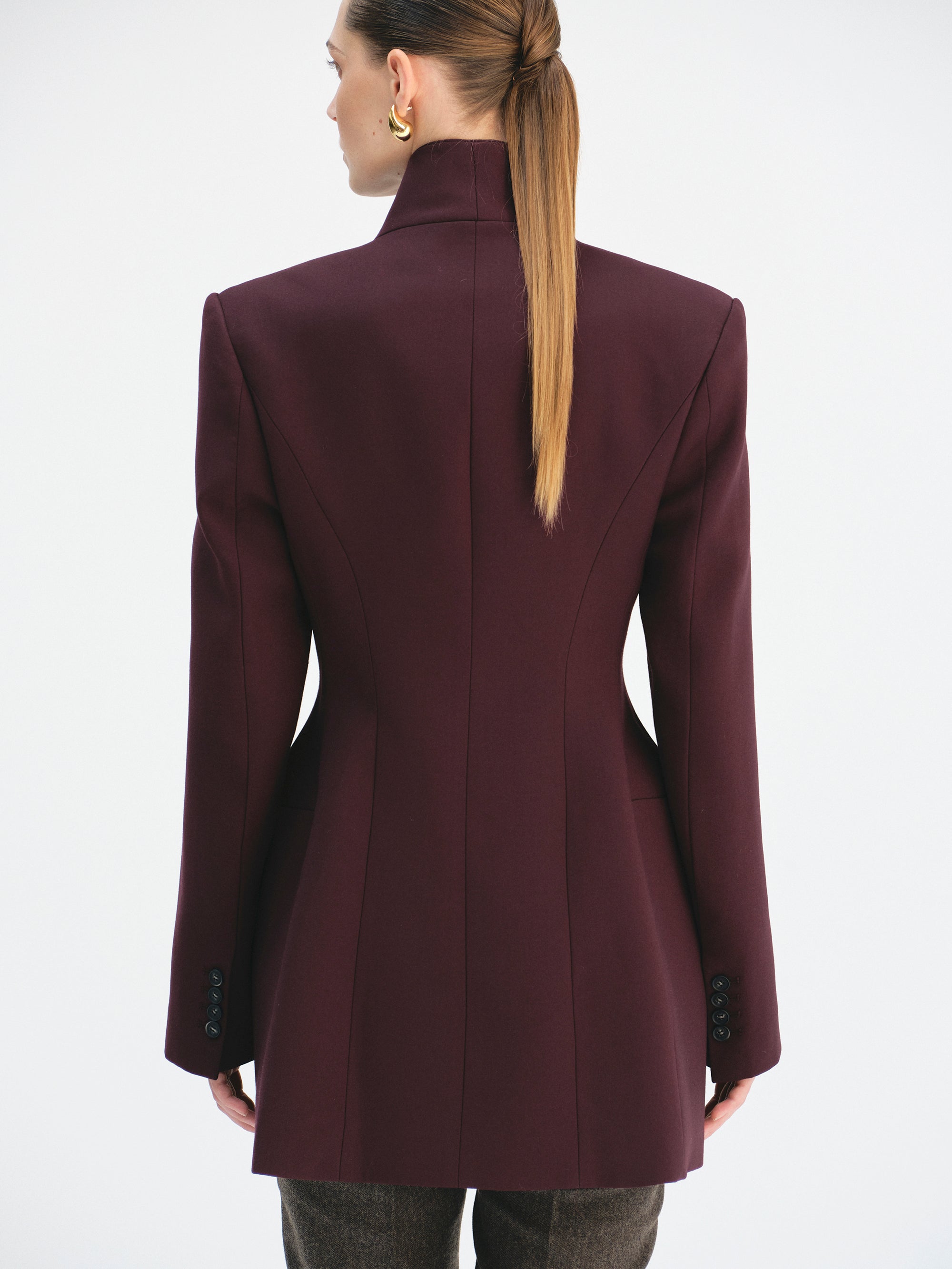 Wrap Blazer, Merlot