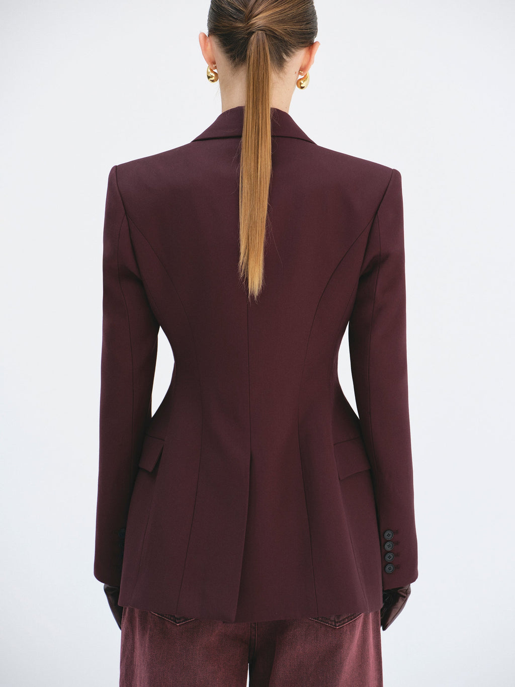 Tailored Slim Peak-Lapel Blazer