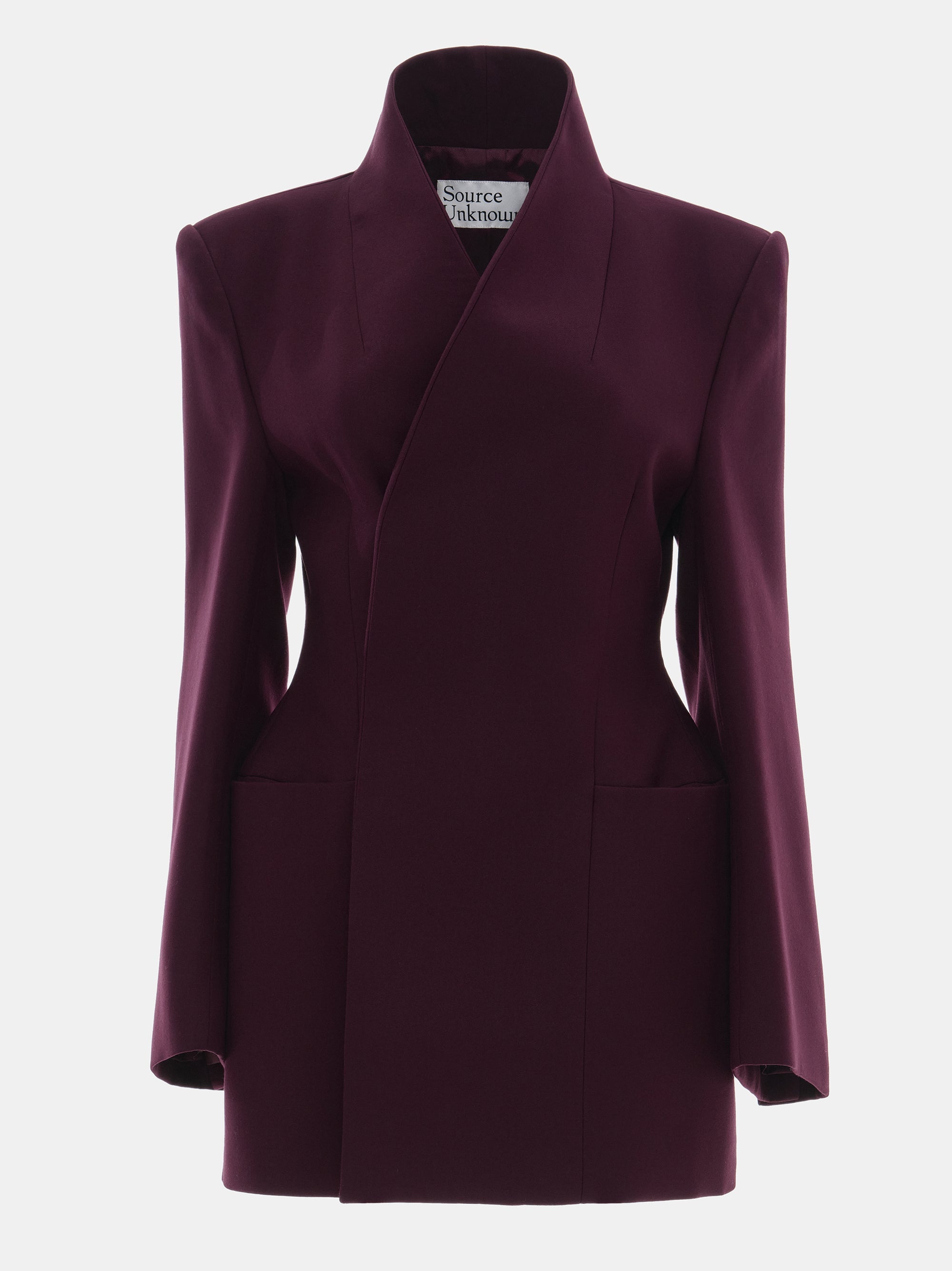 Wrap Blazer, Merlot