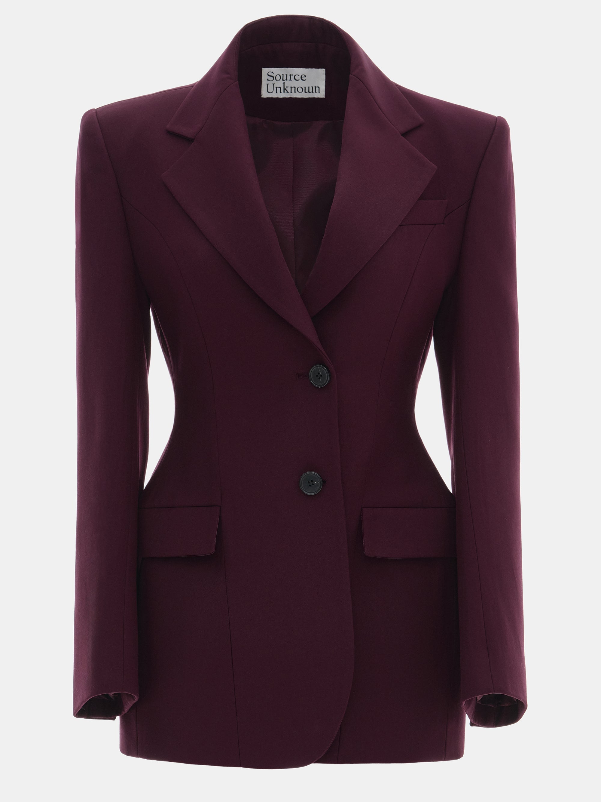 Tailored Slim Peak-Lapel Blazer