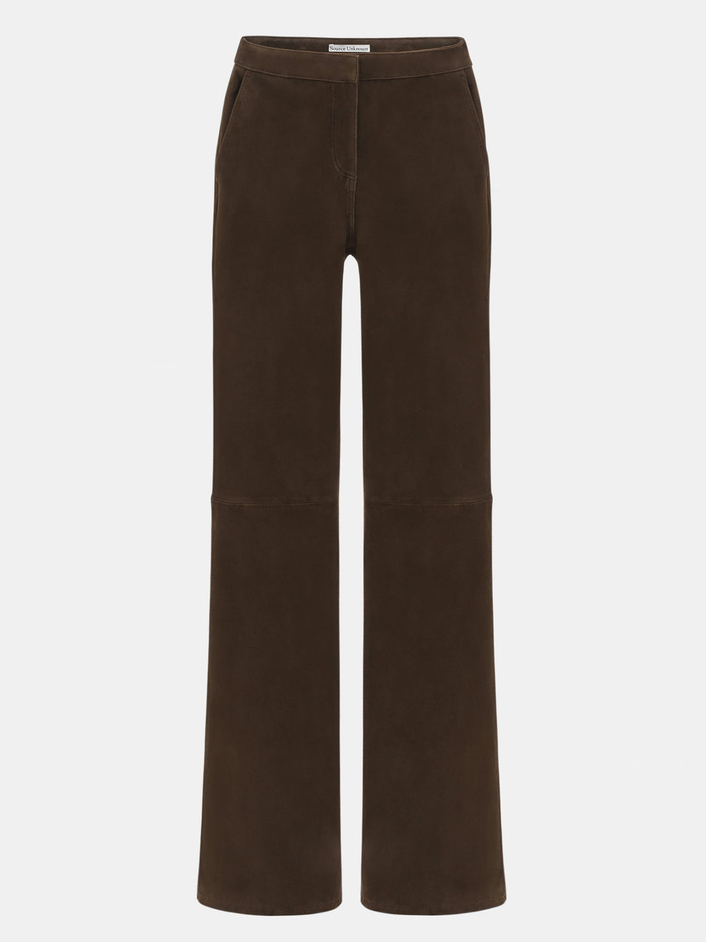 Fluid Architecture Goatskin Suede Trousers