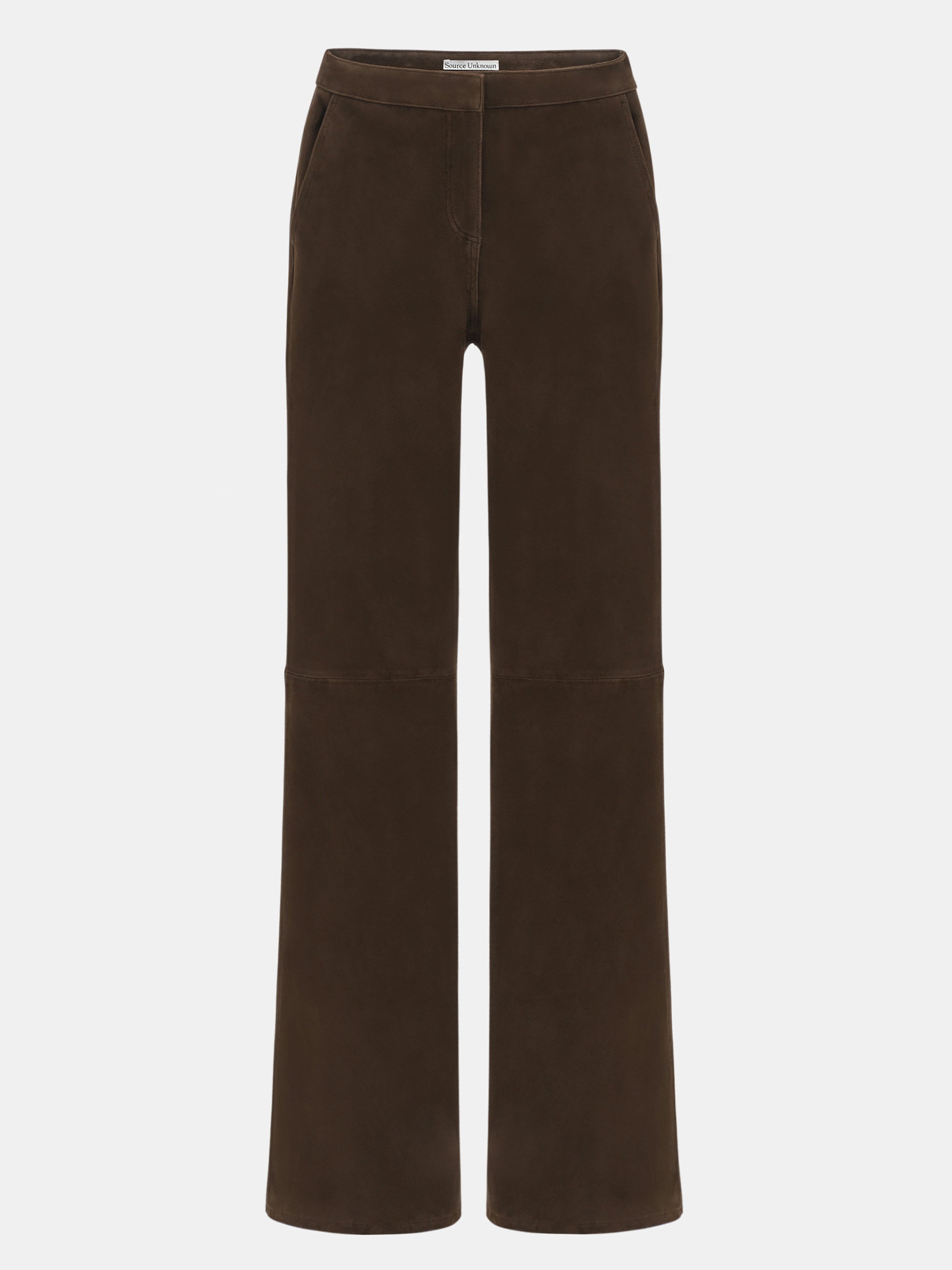 Fluid Architecture Goatskin Suede Trousers