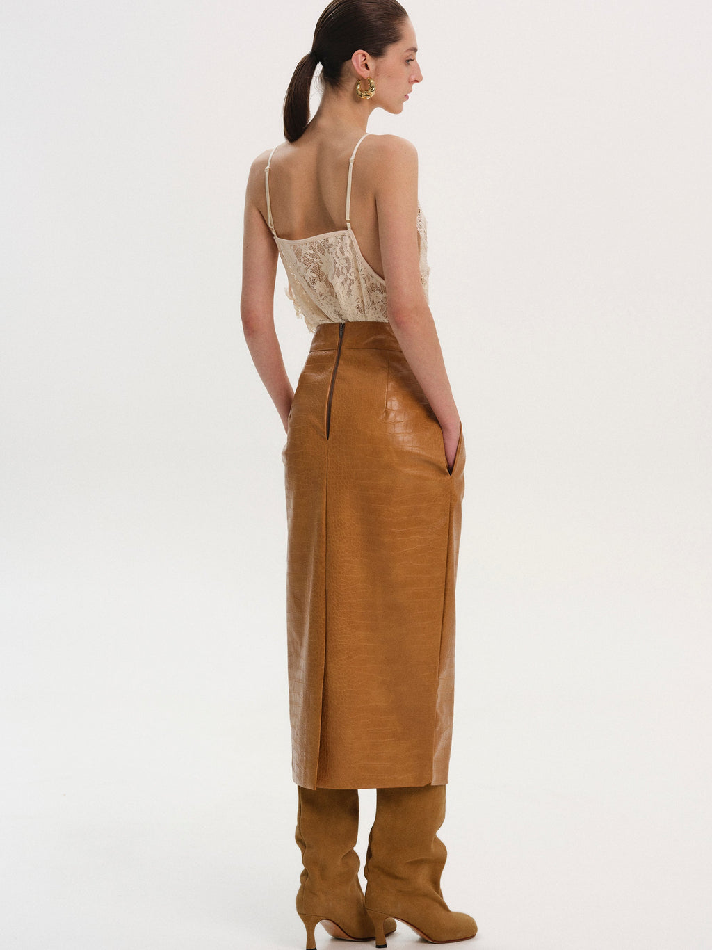 Guipure Lace Camisole, Birch