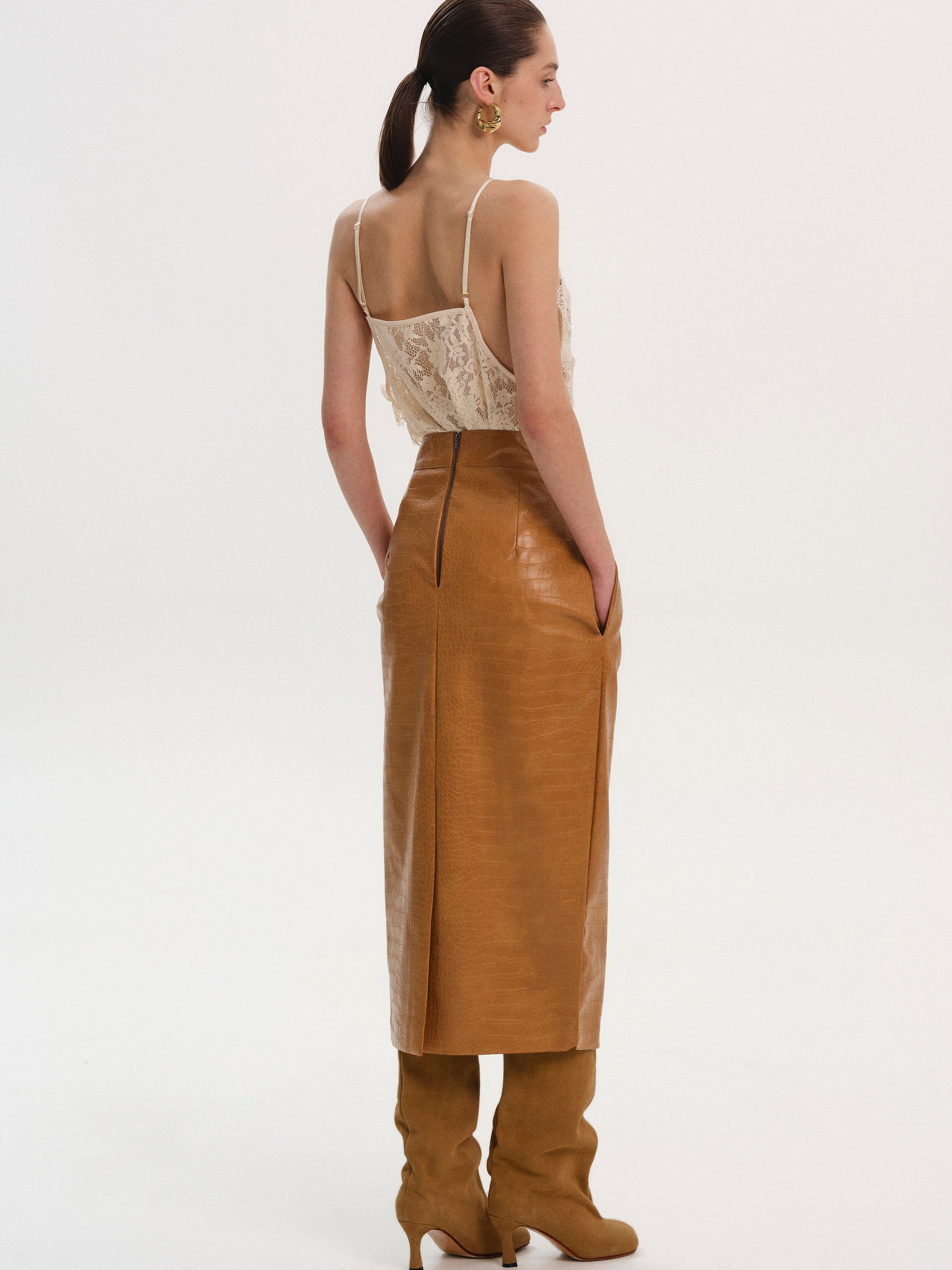 Guipure Lace Camisole, Birch
