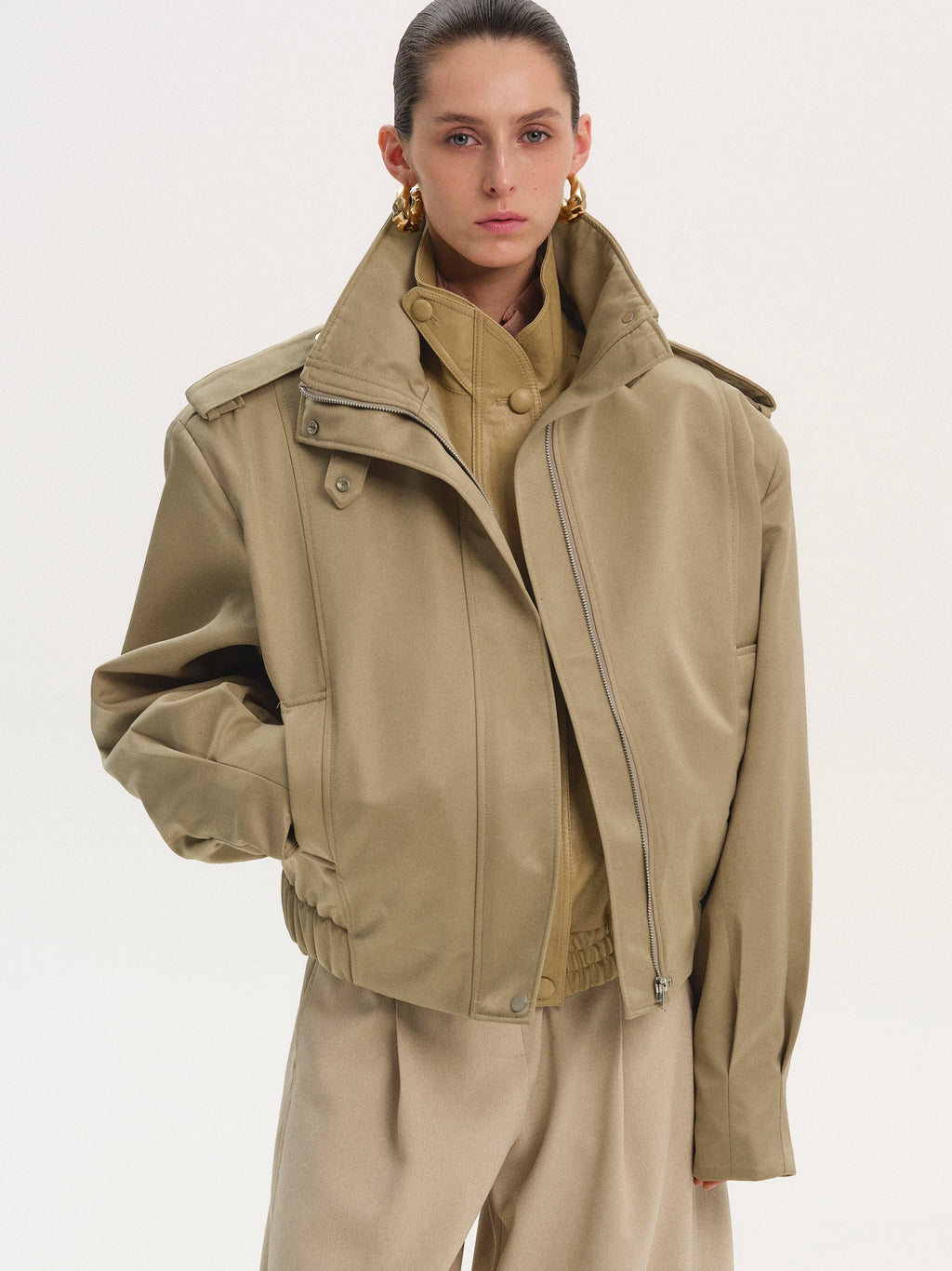 Flight Bomber Jacket, Tan