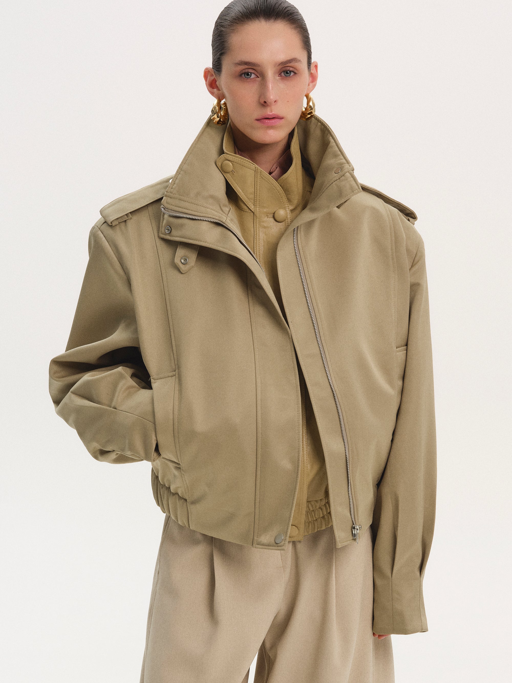 Flight Bomber Jacket, Tan