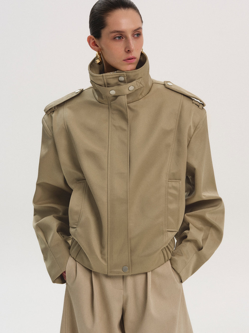 Flight Bomber Jacket, Tan