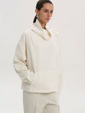 Funnel Zip Neck Top, Ivory
