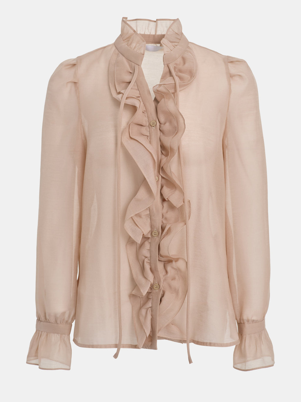 Cascade Organza Shirt, Pink