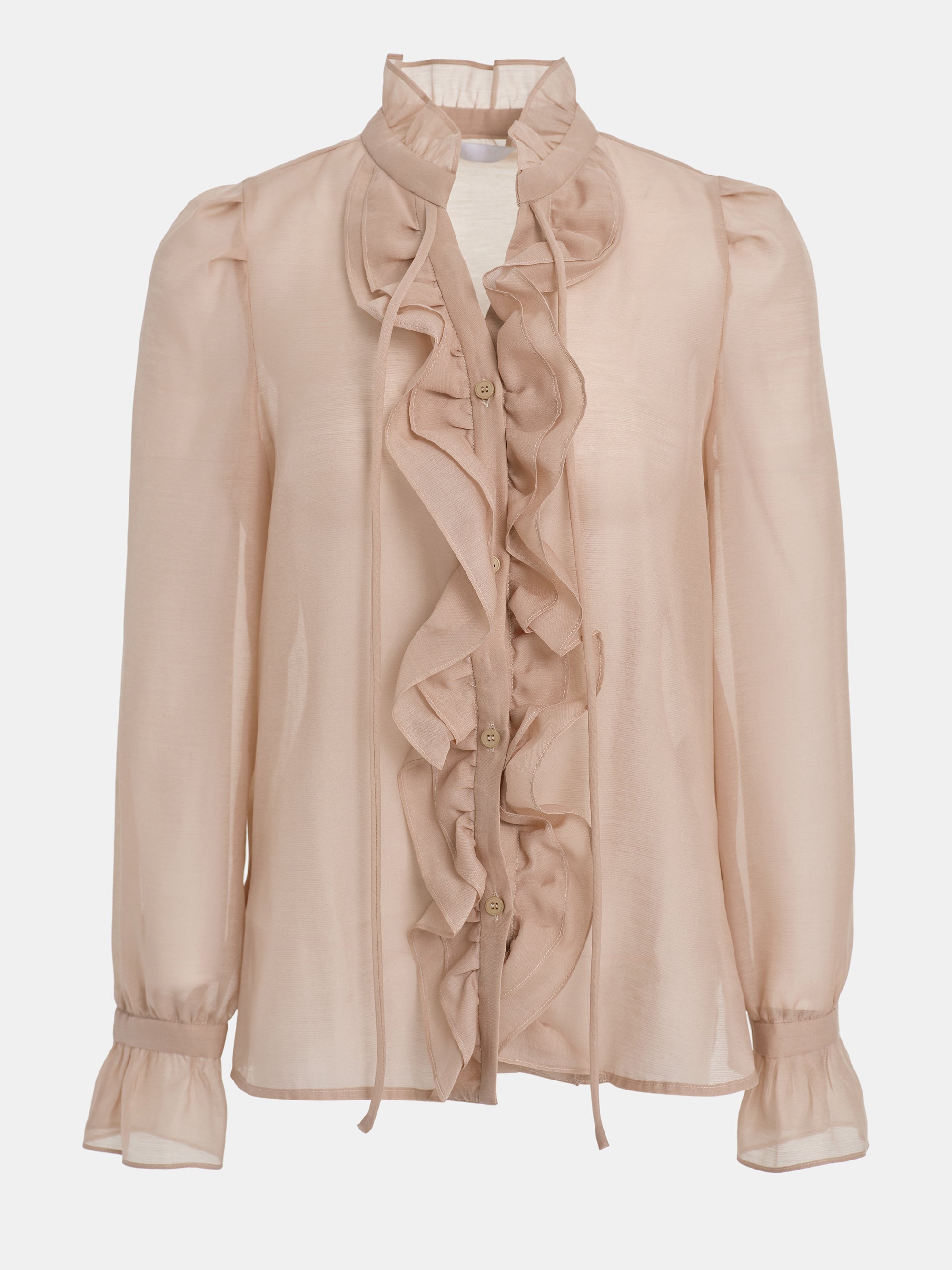 Cascade Organza Shirt, Pink
