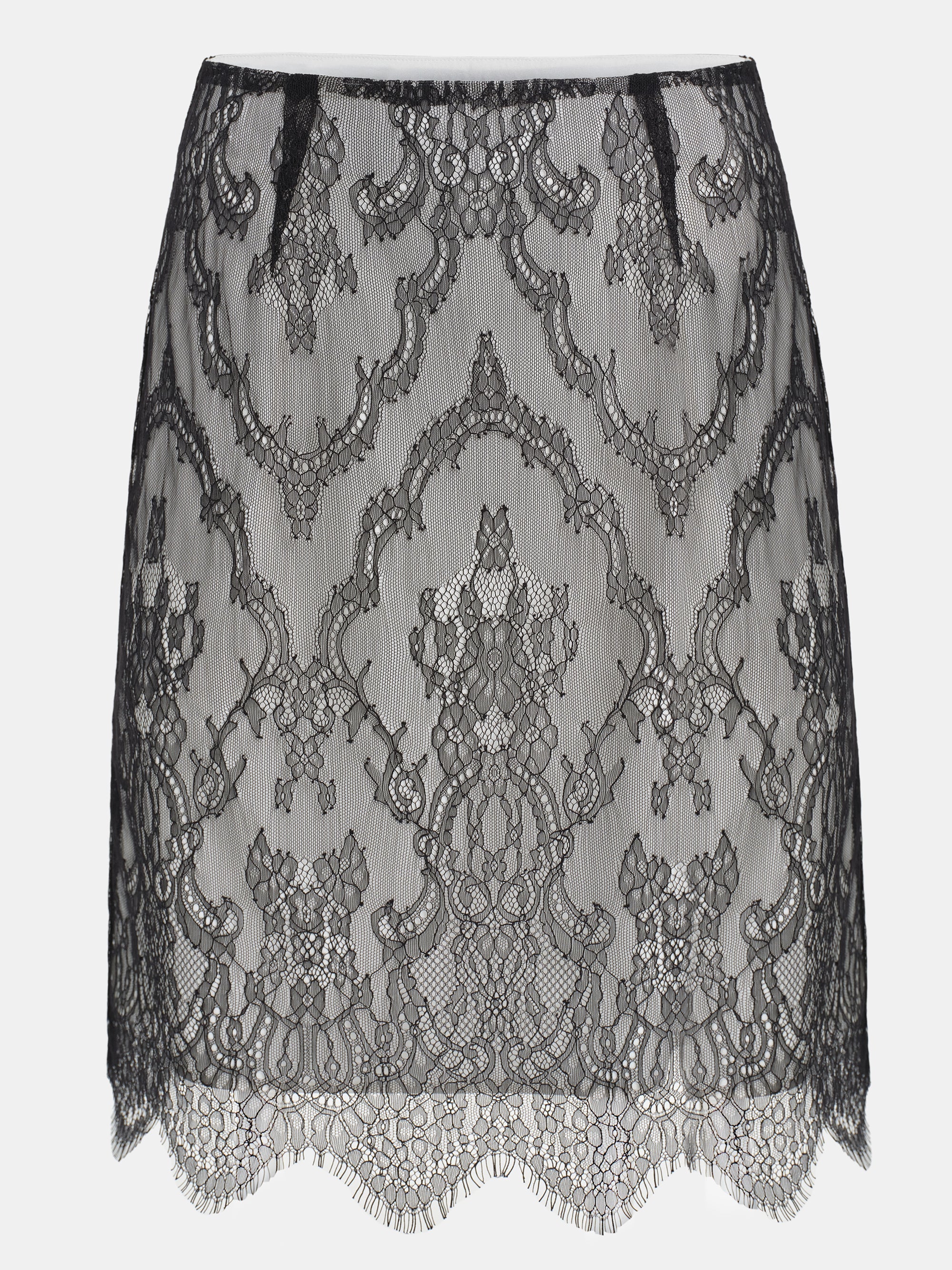 Lingerie Lace Skirt, Black
