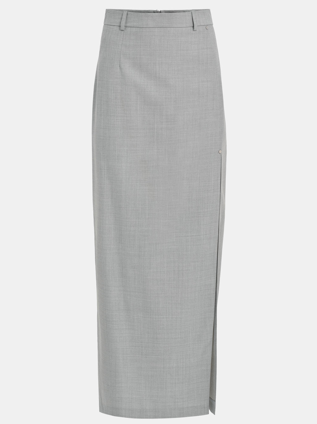 Pencil Slit Maxi Skirt, Grey