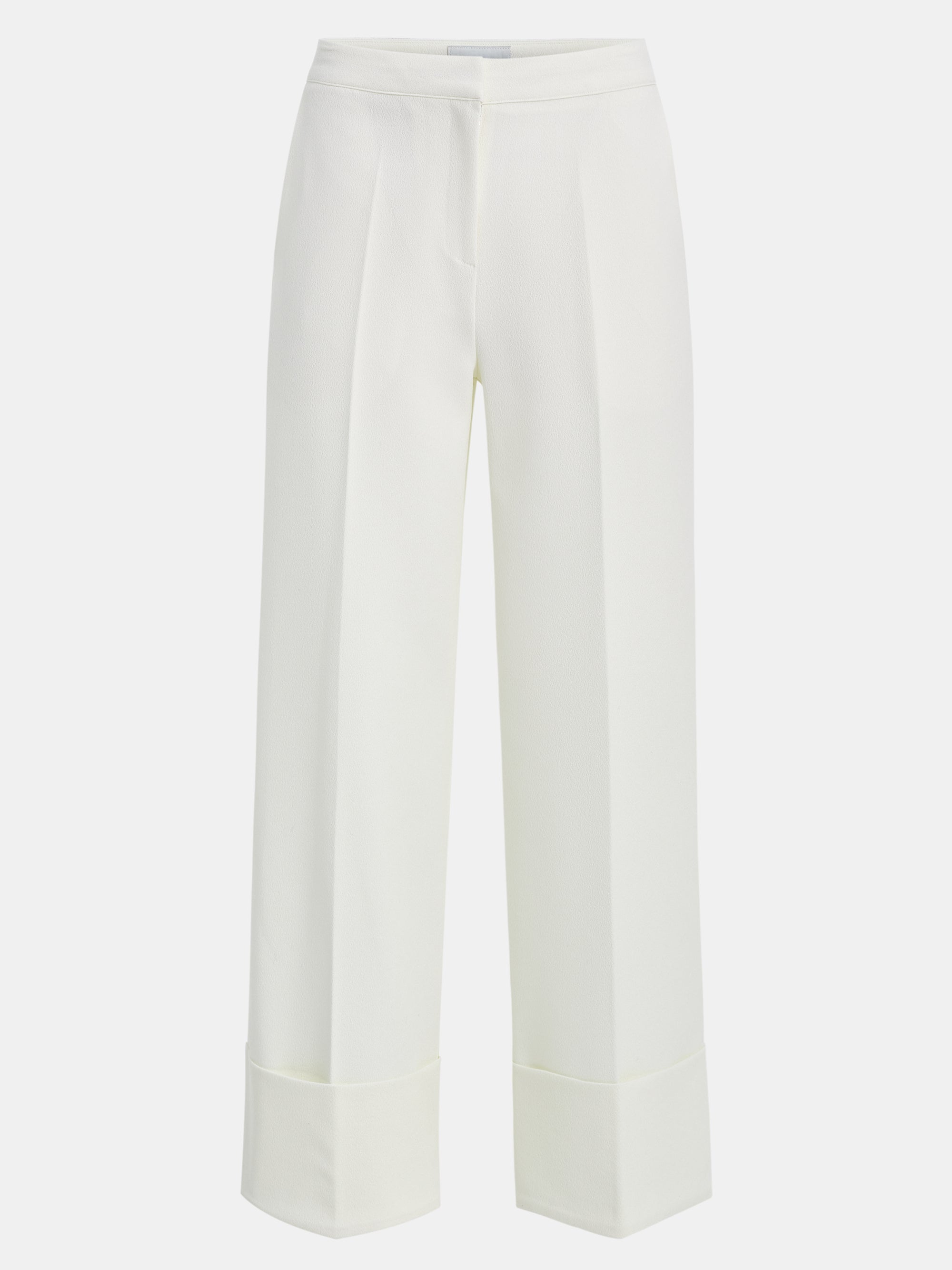 Rolled Cuff Trousers, Ivory