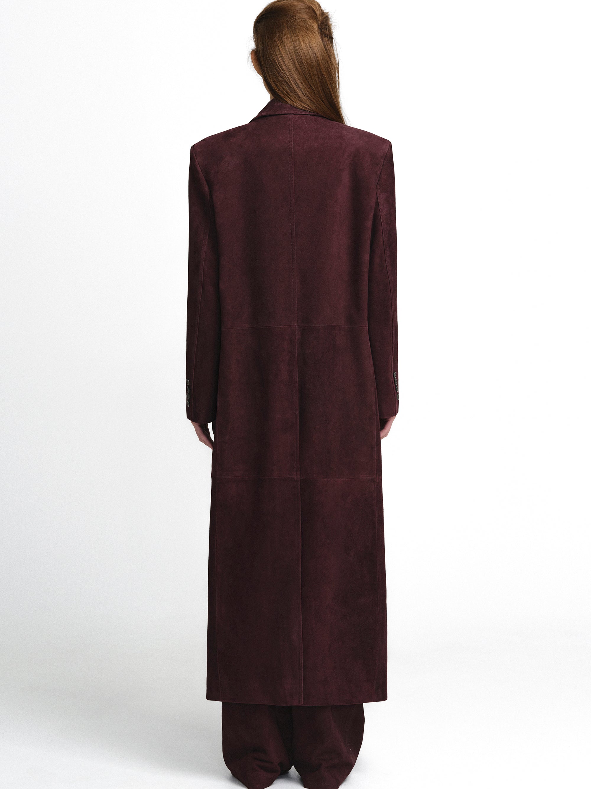 Luxury Goatskin Suede City Coat