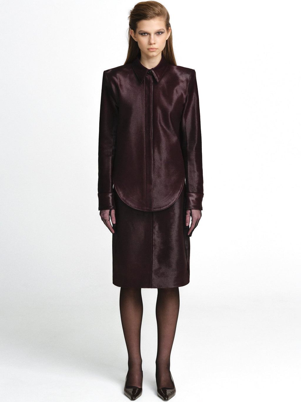 Calfskin Modernist Hybrid Shirt