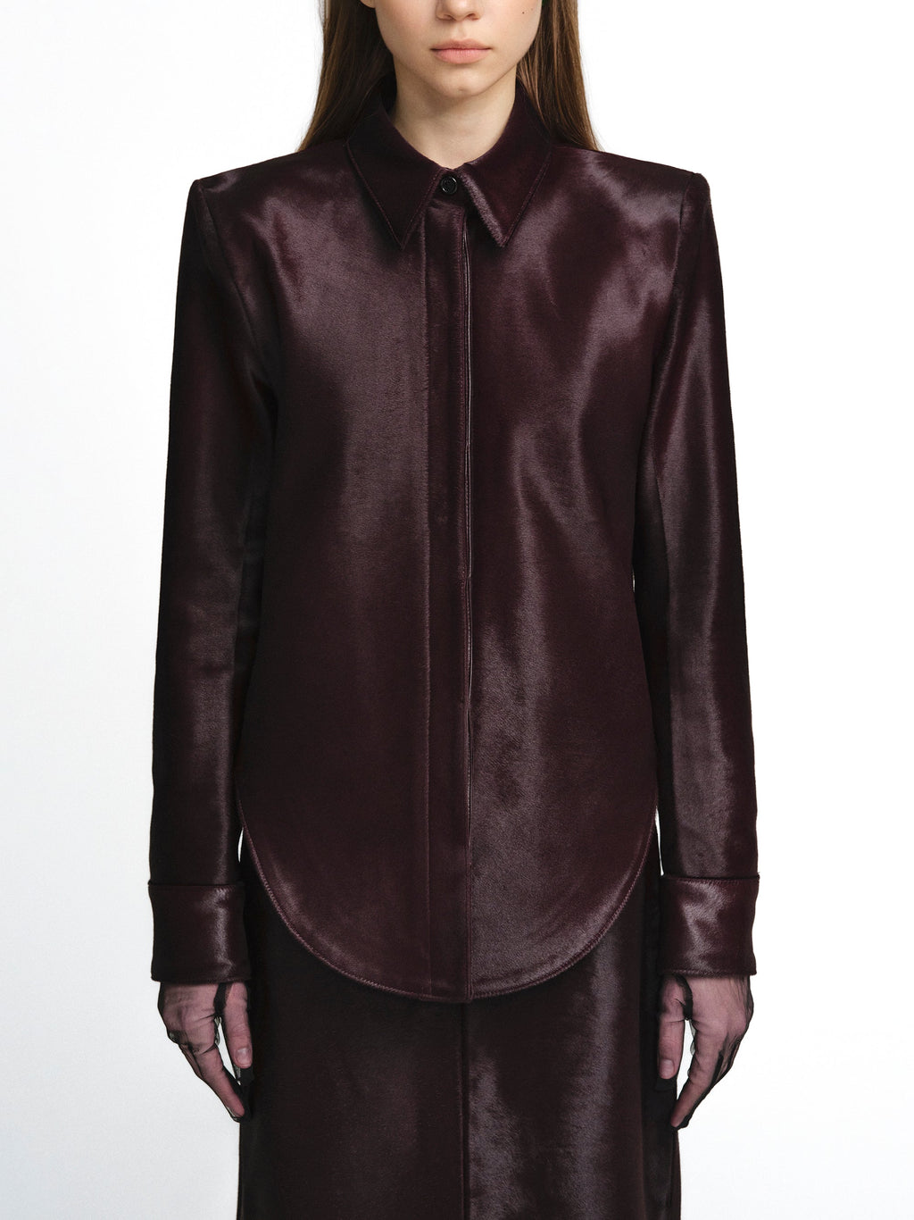 Calfskin Modernist Hybrid Shirt