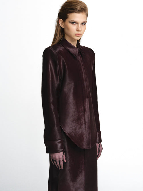 Calfskin Modernist Hybrid Shirt