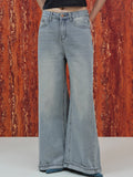 Cuffed Jeans, Light Blue