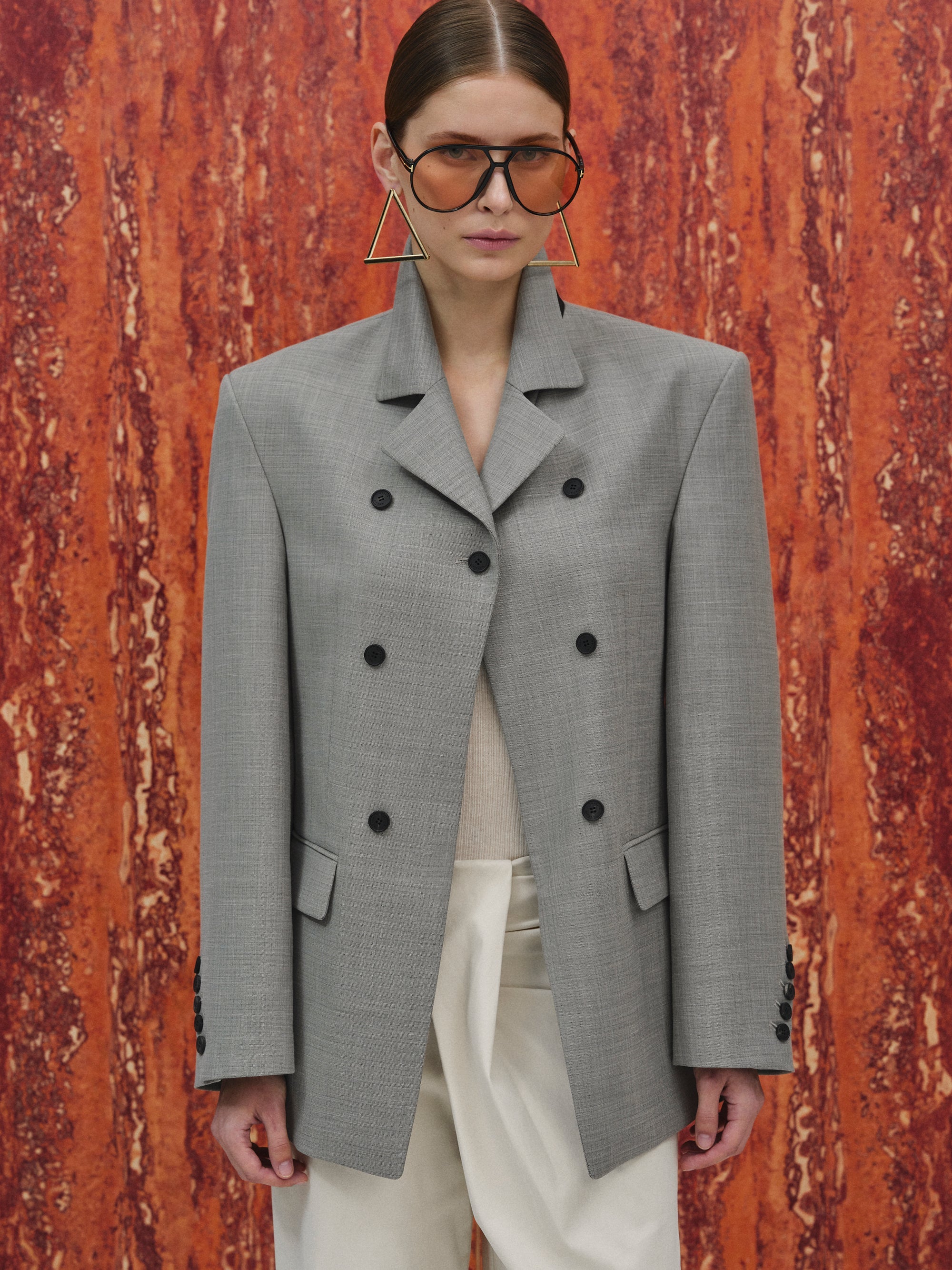 Deconstructed Blazer, Grey Melange