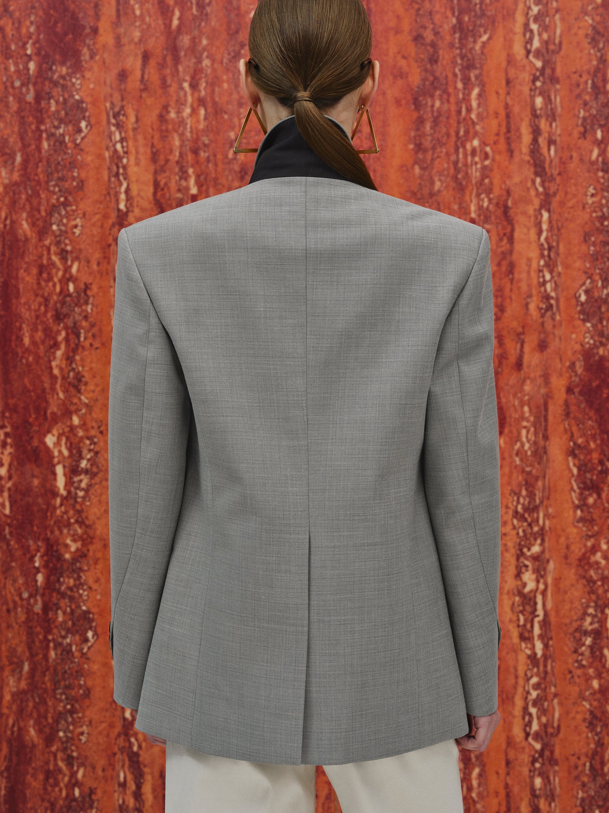Deconstructed Blazer, Grey Melange