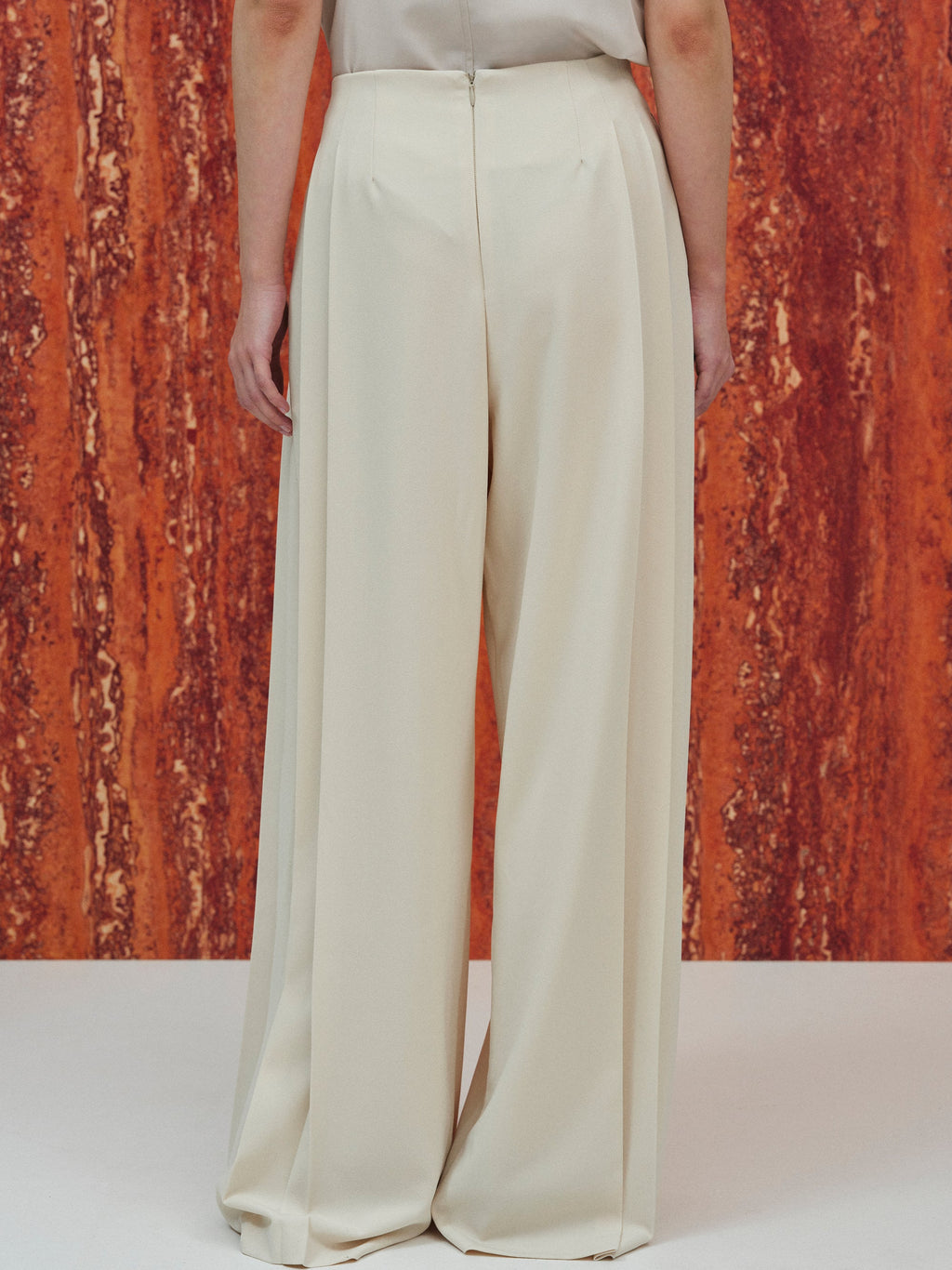 Pleated Long Trousers, Birch