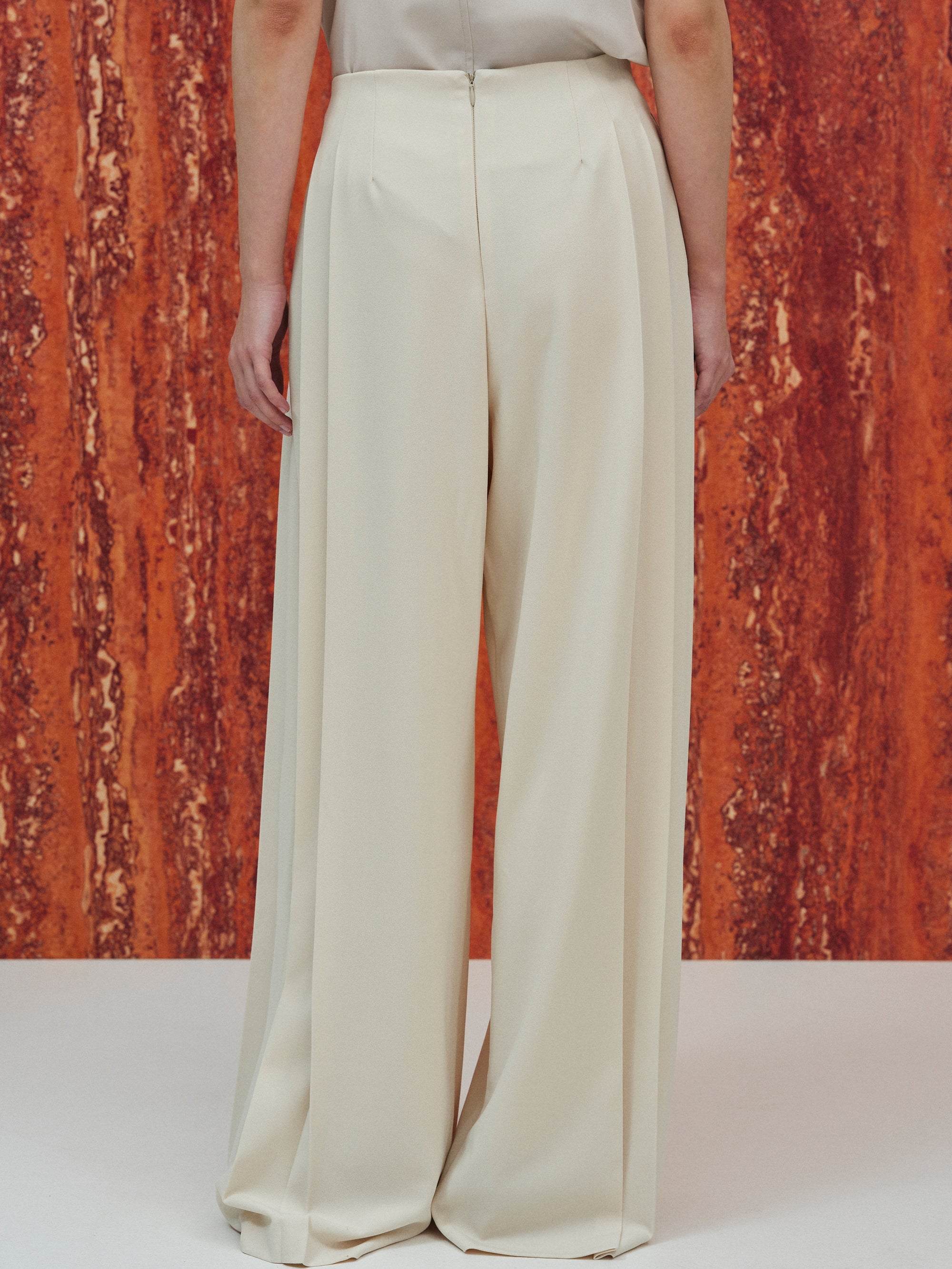 Pleated Long Trousers, Birch