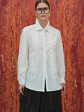 Embroidery Shirt, White