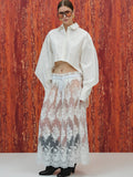 Drop Hem Shirt, White