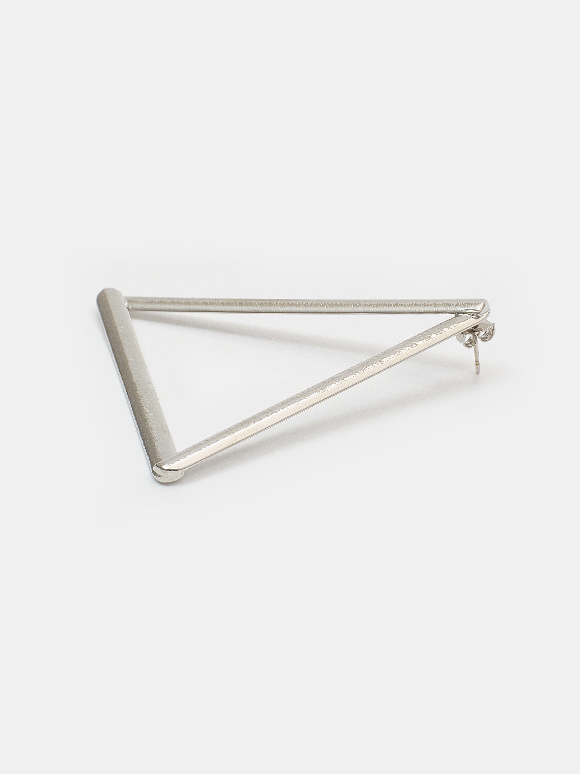 Triangle Earring, Silver