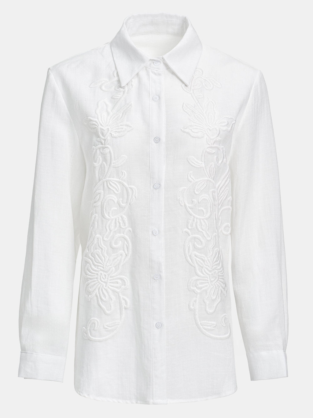 Embroidery Shirt, White