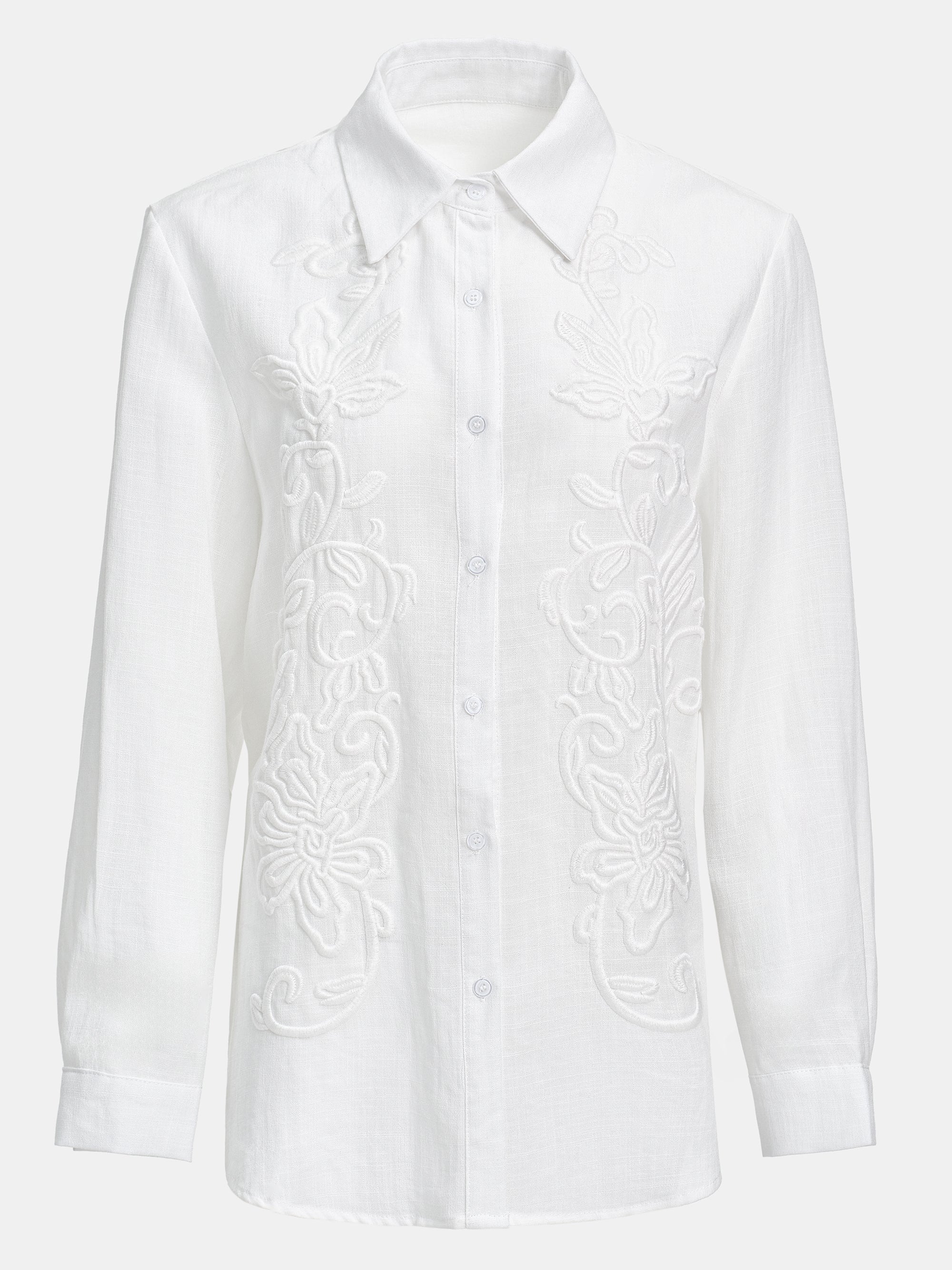 Embroidery Shirt, White