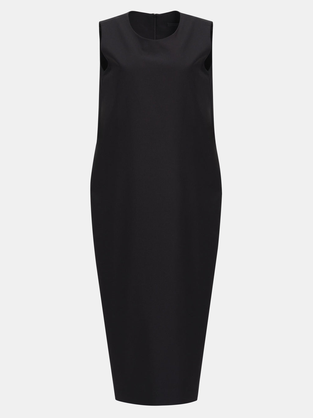 Crepe Midi Dress, Black