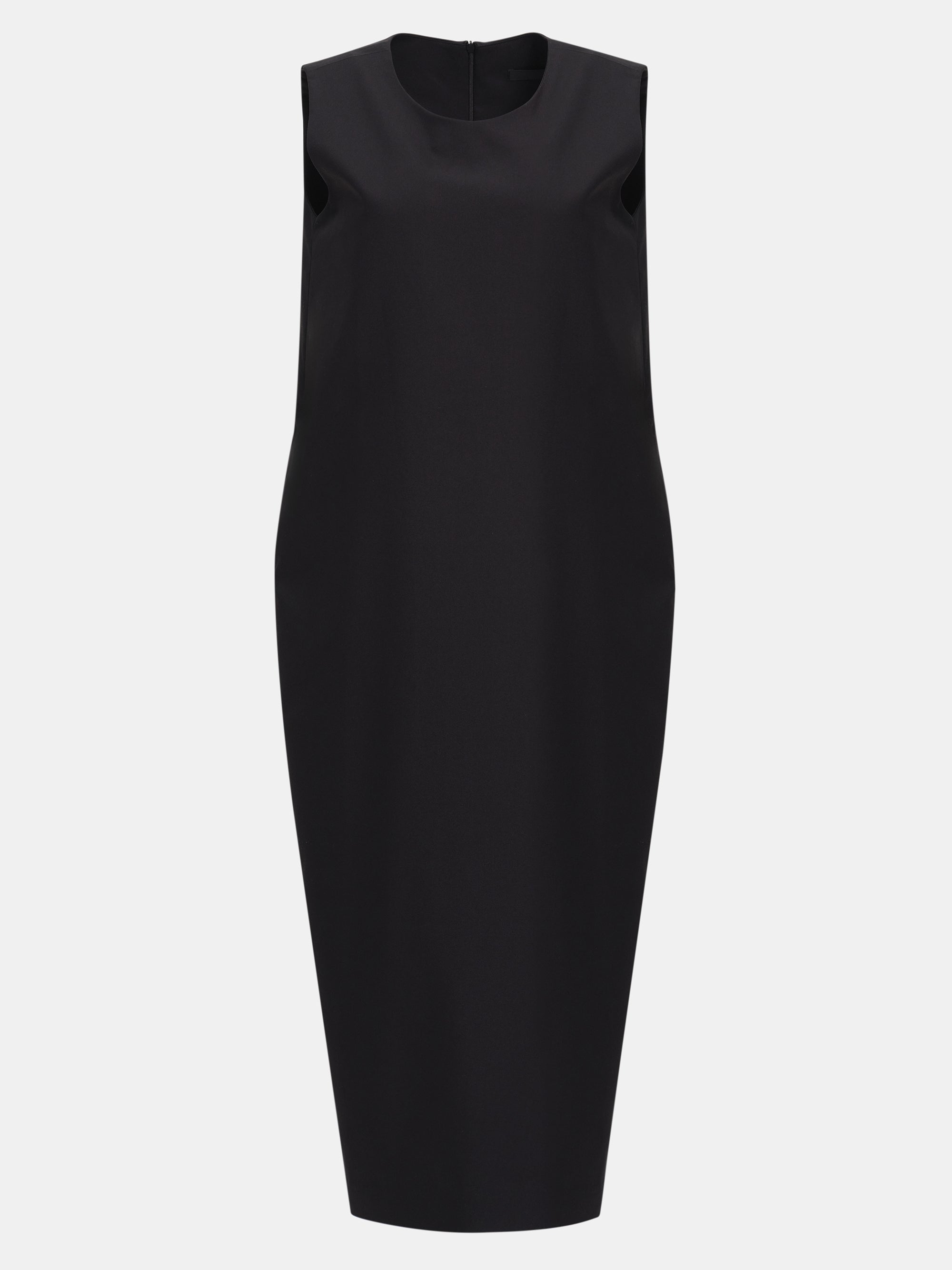 Crepe Midi Dress, Black